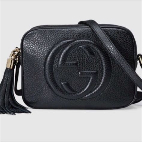 gucci leather disco bag fake|gucci bags black soft leather.